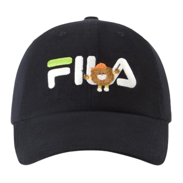 Кепка FILA Хлопок Кепки Детские Легенда Синий Молочный Белый Бежевый Розовый Сухая Пудра - изображение 4