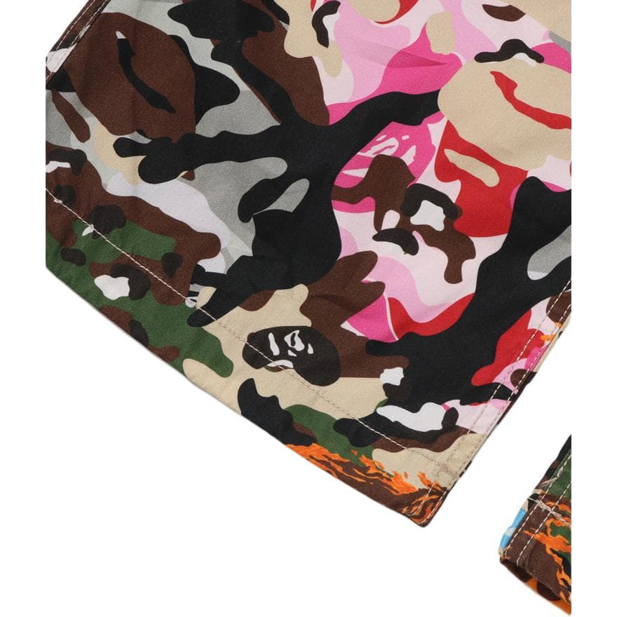 A BATHING APE Смешанный Камуфляж Женские Карго Брюки - изображение 3