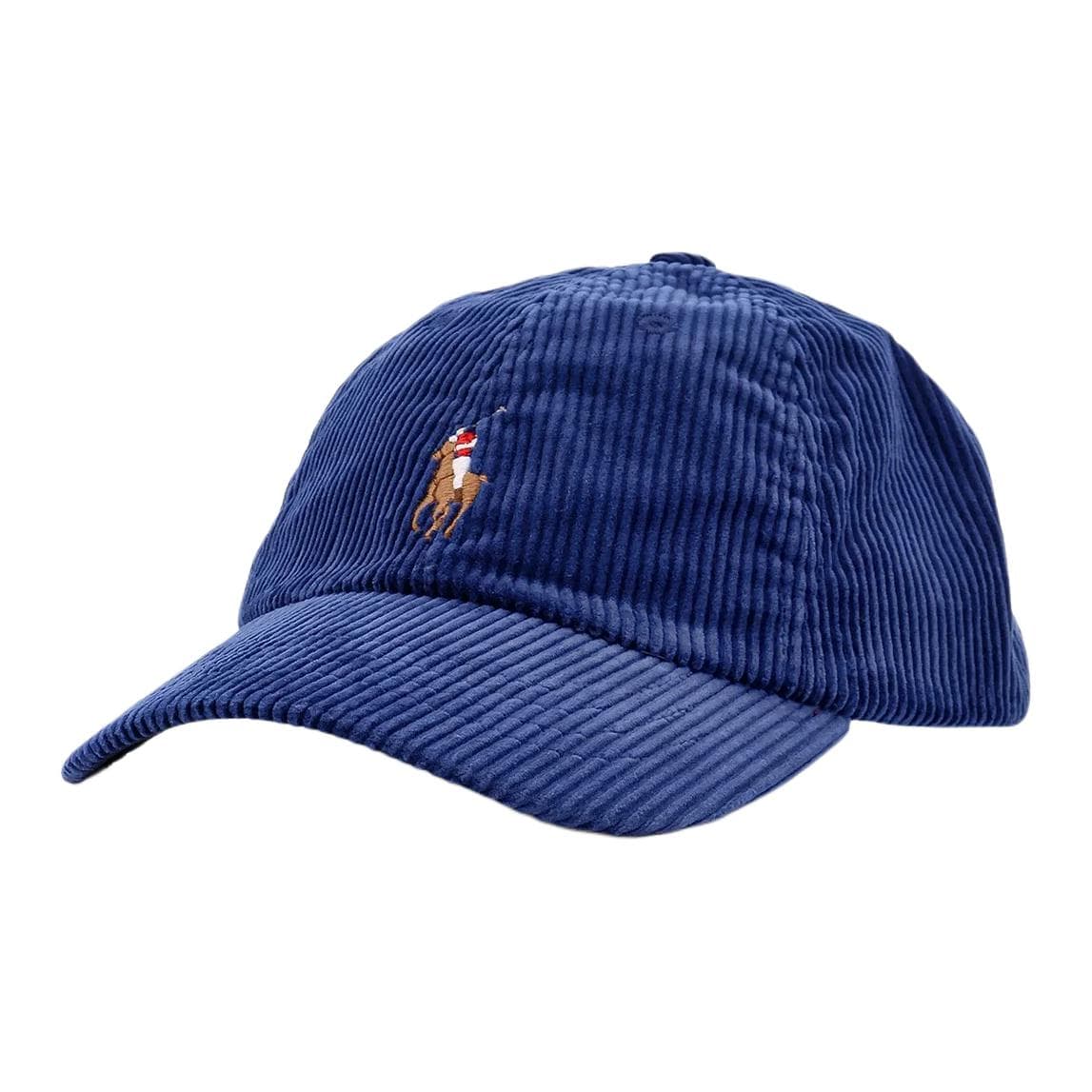 Кепка Polo Ralph Lauren Хлопковый Вельветовые Кепки Мужские Синие - изображение 1
