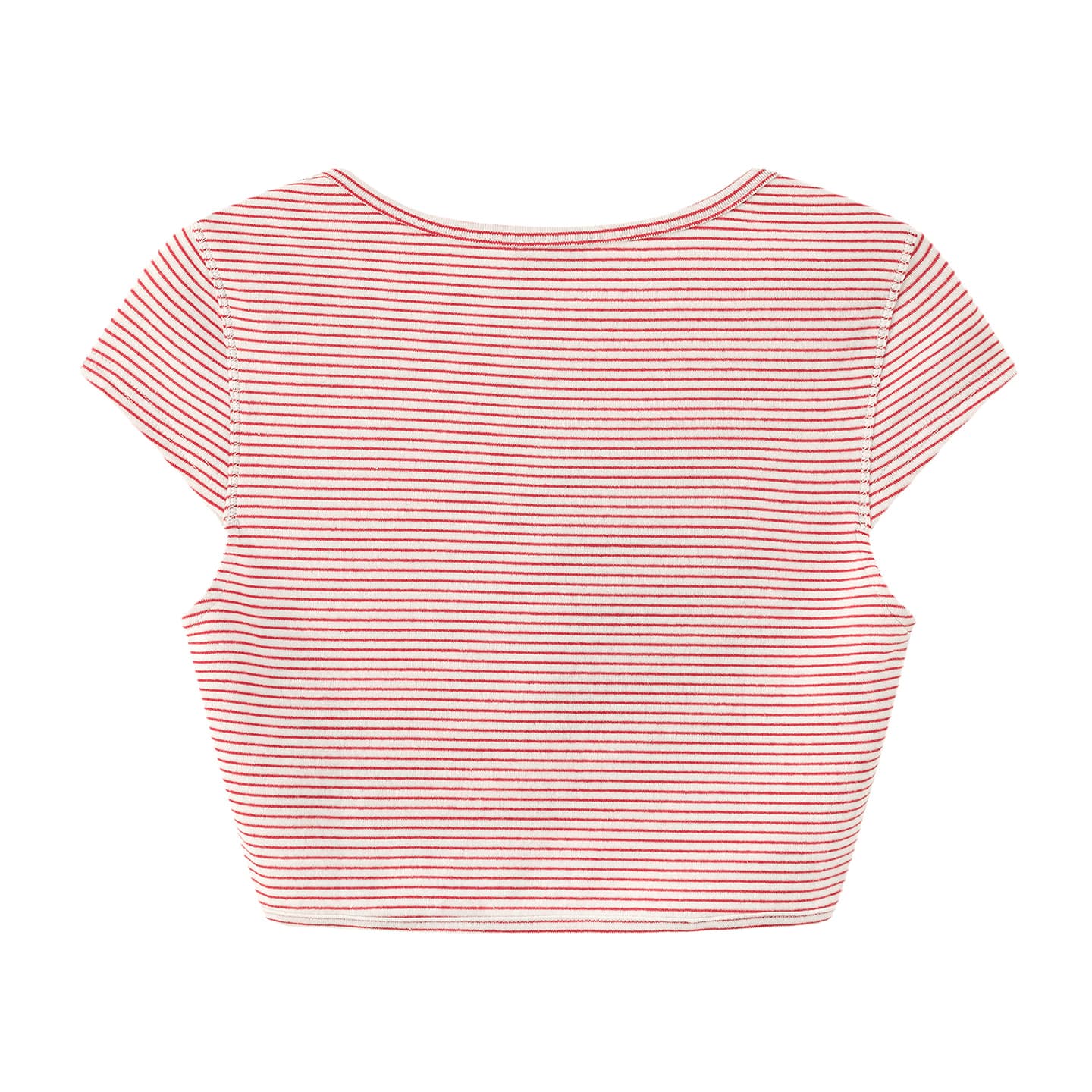 CHUU Red Stripes Женские Укороченные Куртки и Пальто - изображение 2
