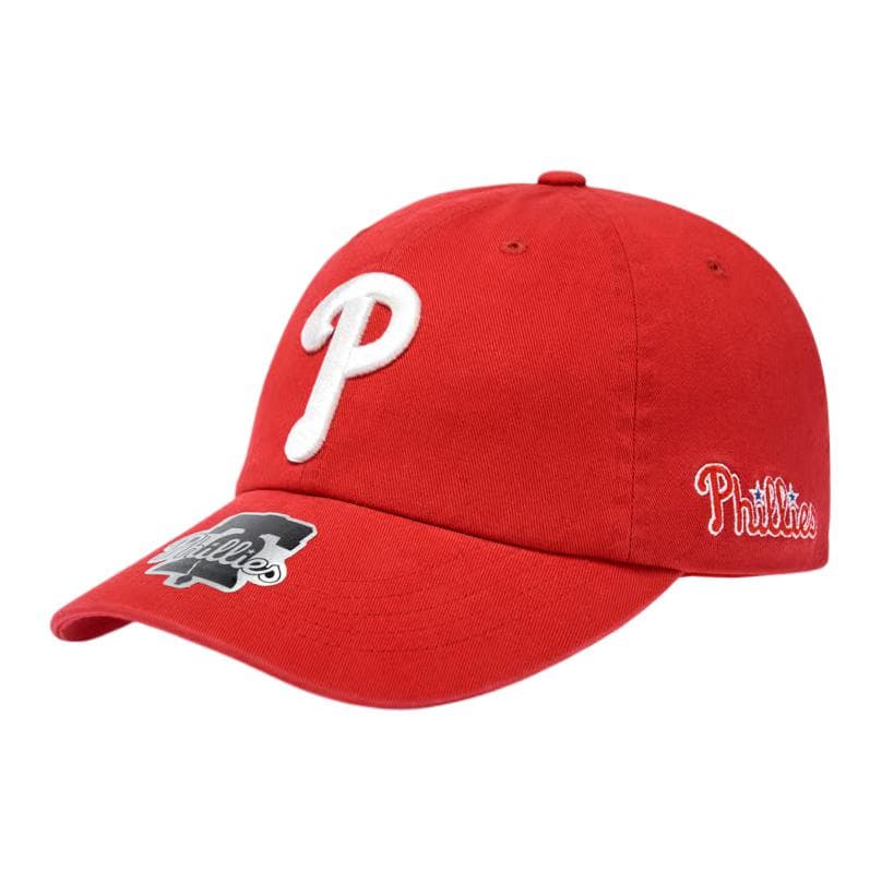 Кепка Бейсбольная кепка MLB Base Logo хлопок унисекс красный - изображение 1