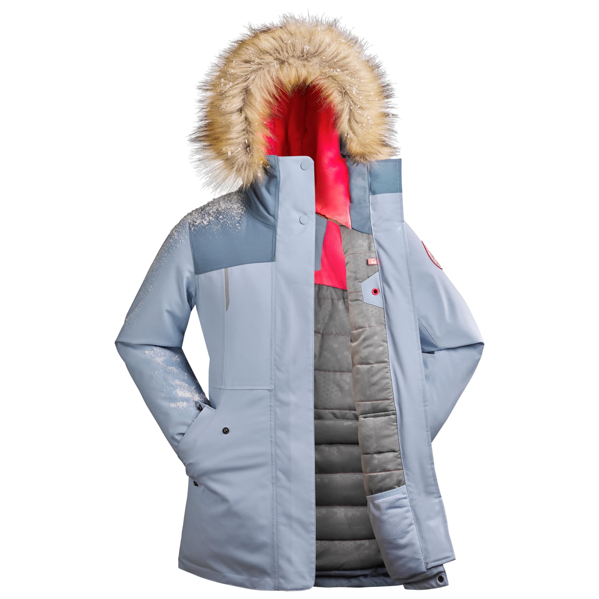 DECATHLON Вымытый деним синий Кирпичный красный Арбузный красный Пре-школьные куртки - изображение 2