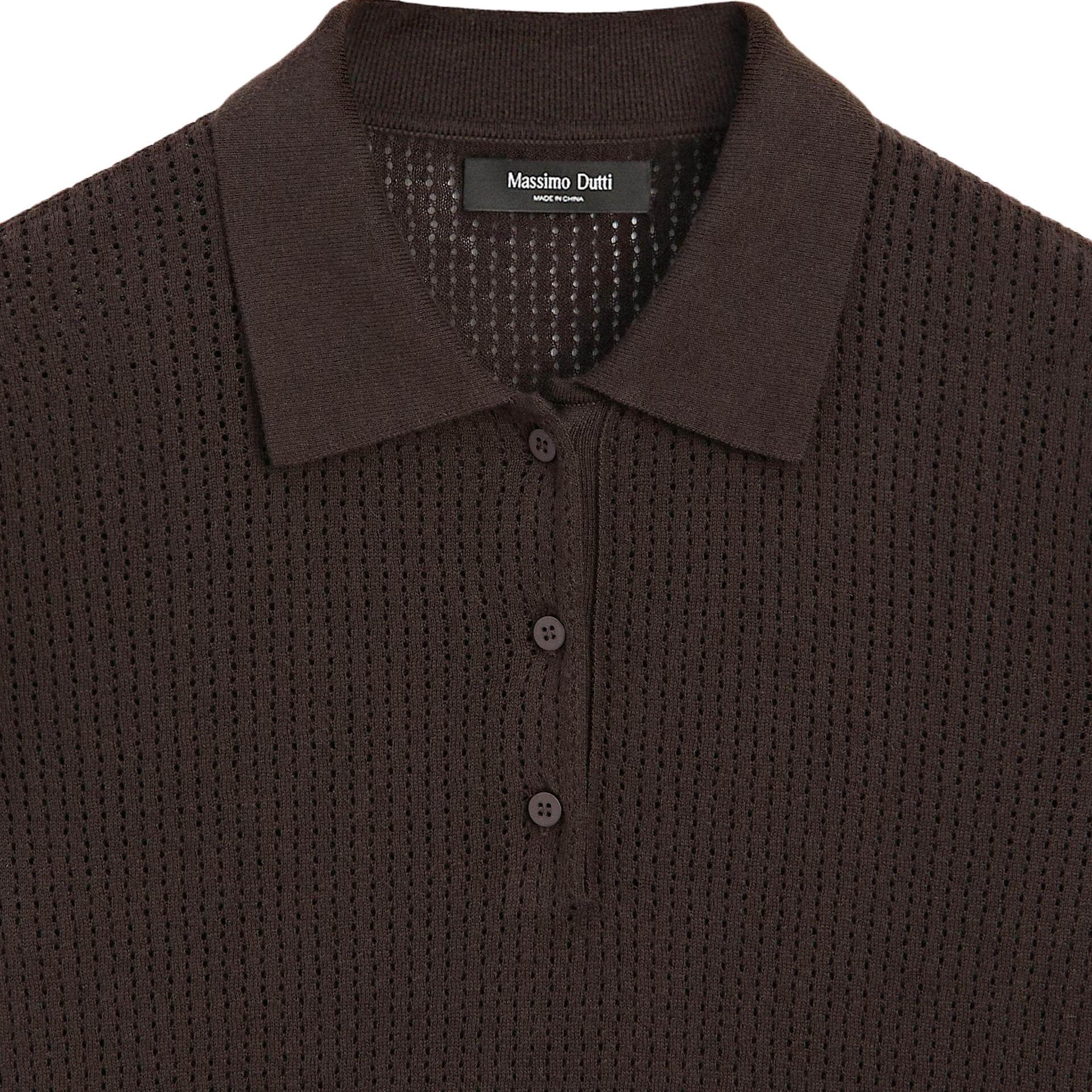Massimo Dutti Коричневое Женское Поло - изображение 4