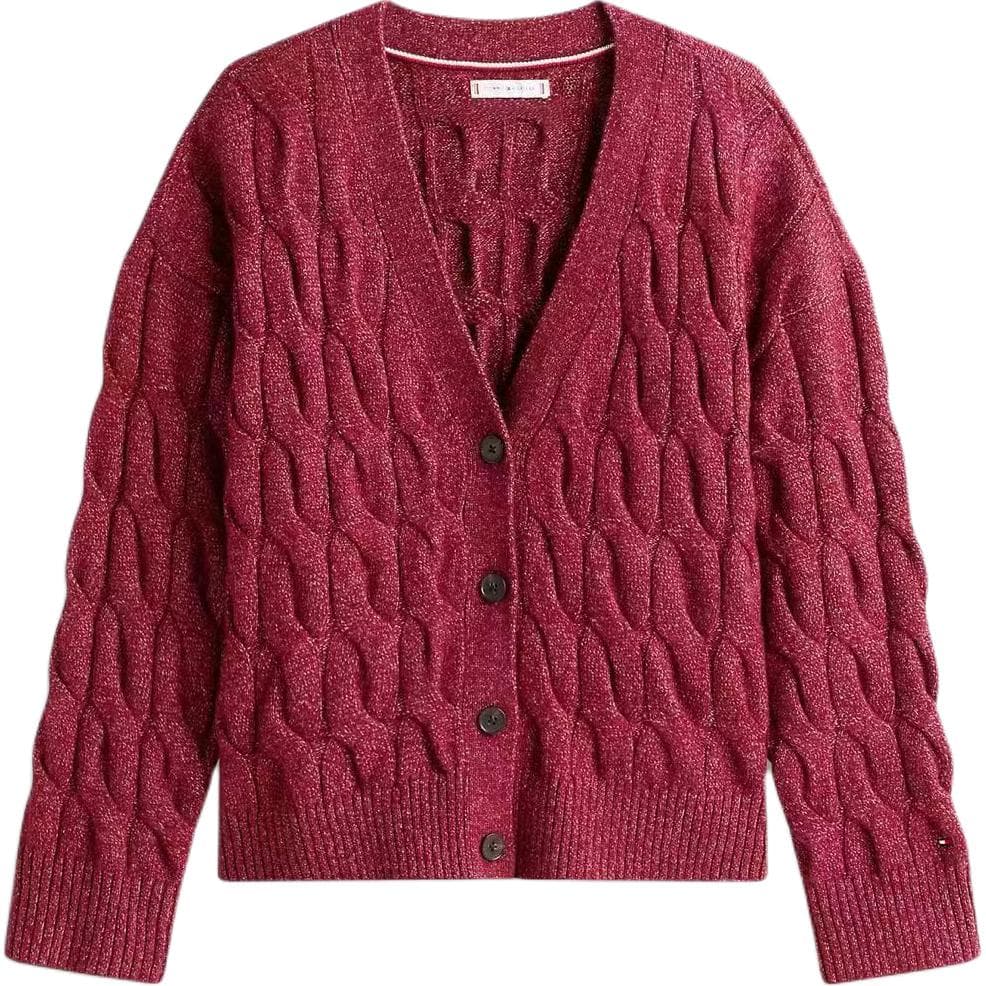 Кофта Tommy Hilfiger Темно-красный Женский Трикотаж - изображение 1