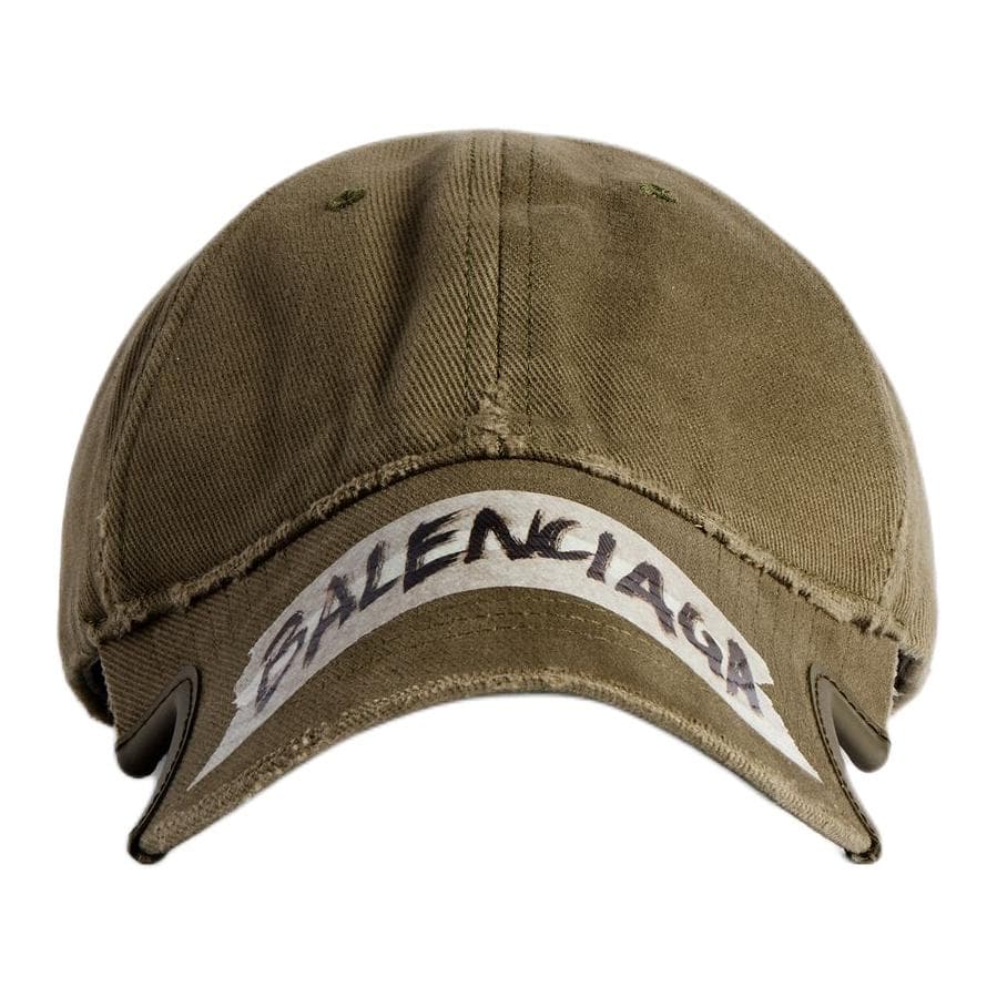 Кепка Balenciaga Хлопковые кепки Мужские Хаки - изображение 1