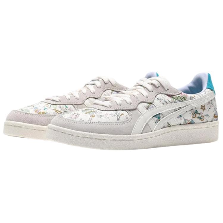Кроссовки Onitsuka Tiger GSM Кеды для скейтбординга Белый серый синий Женские - изображение 3
