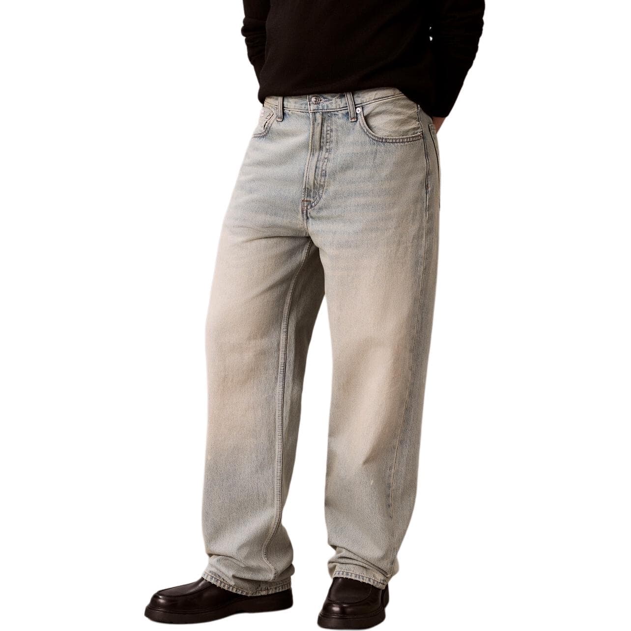 Штаны Calvin Klein Blue Men's Jeans Кальвин Кляйн Синий Мужской Джинсы - изображение 1
