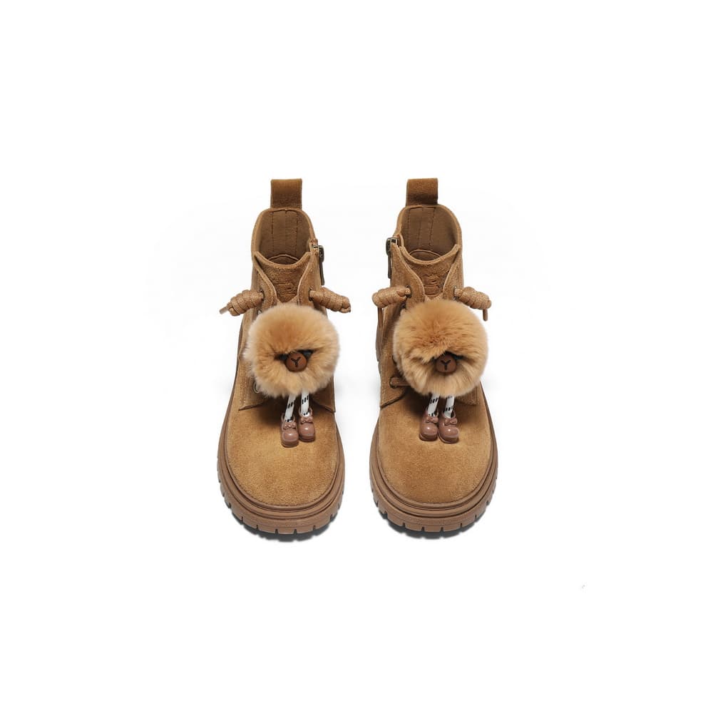 BELLE Детские кожаные ботинки High Top Коричневый Kids - изображение 3