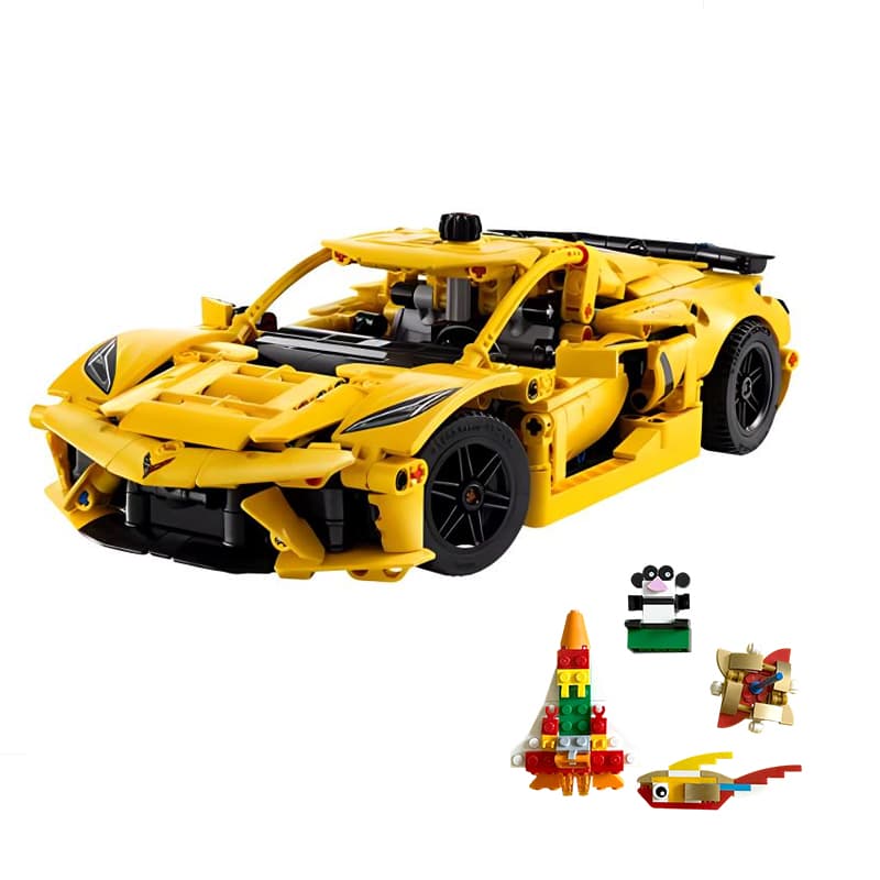Конструктор LEGO 405 Технический Chevrolet Corvette Конструкторы 732 детали 42205 - изображение 3