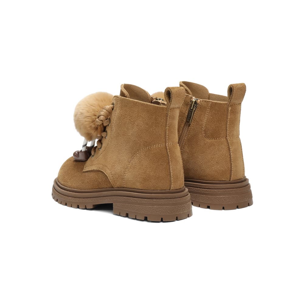 BELLE Детские кожаные ботинки High Top Коричневый Kids - изображение 4