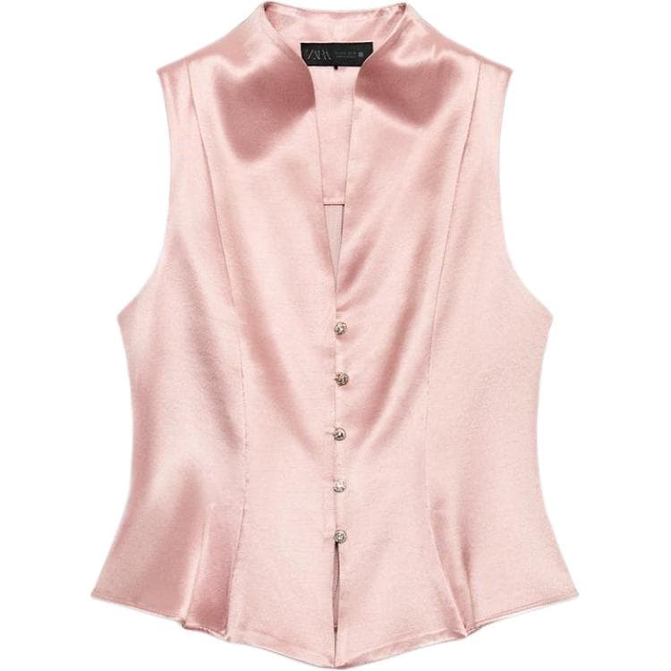 Майка ZARA Розовые Женские Майки - изображение 1