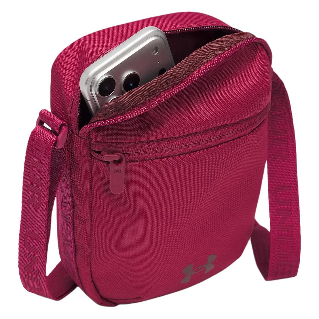 Сумка через плечо Under Armour Essential Crossbody Bag Burgundy Unisex Универсальная сумка через плечо цвета бордовый унисекс - изображение 3