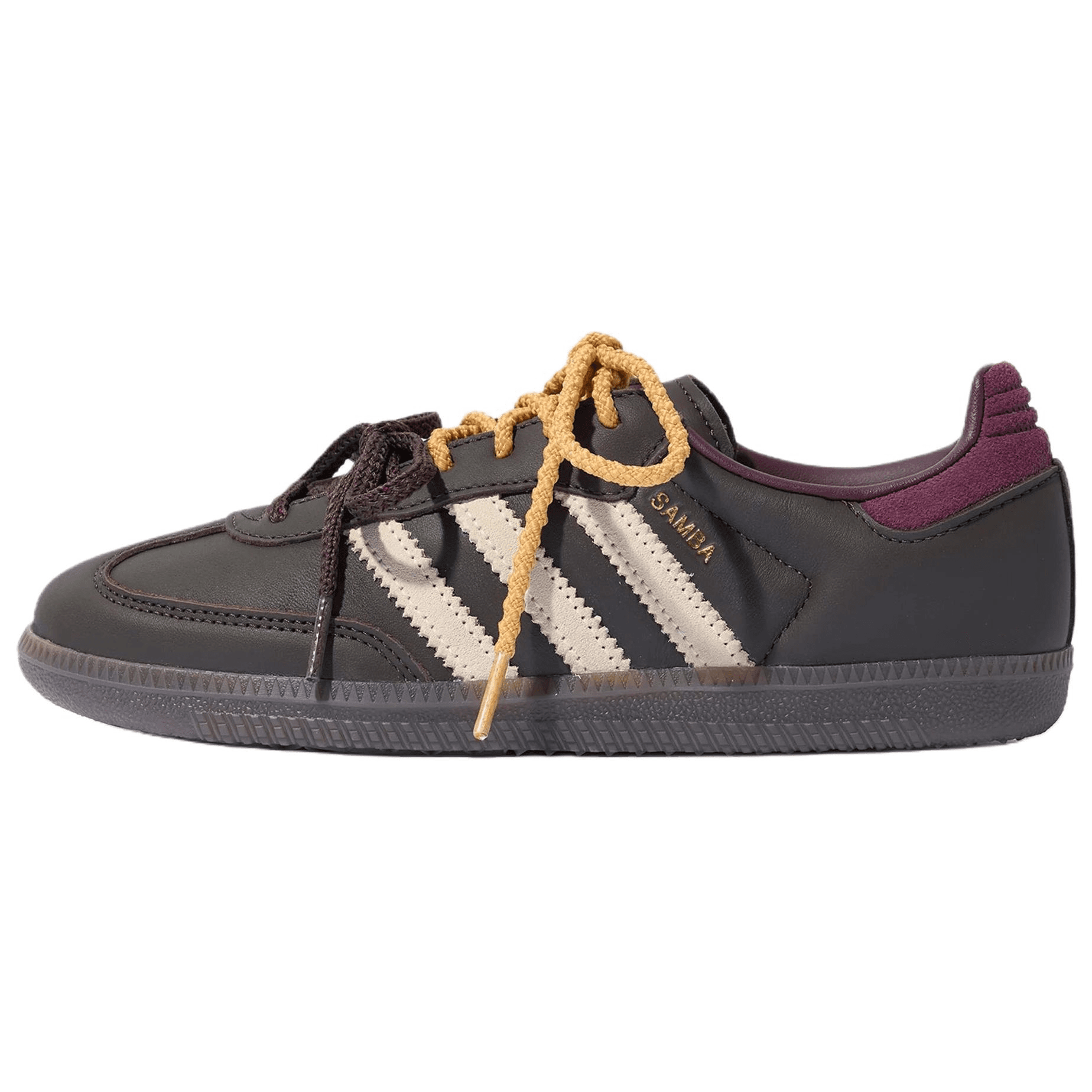 Кроссовки Adidas Originals Samba OG Low Top Army German Кеды (GAT) Коричневый Теплая Ваниль Темно-красный Фиолетовый Унисекс - изображение 1