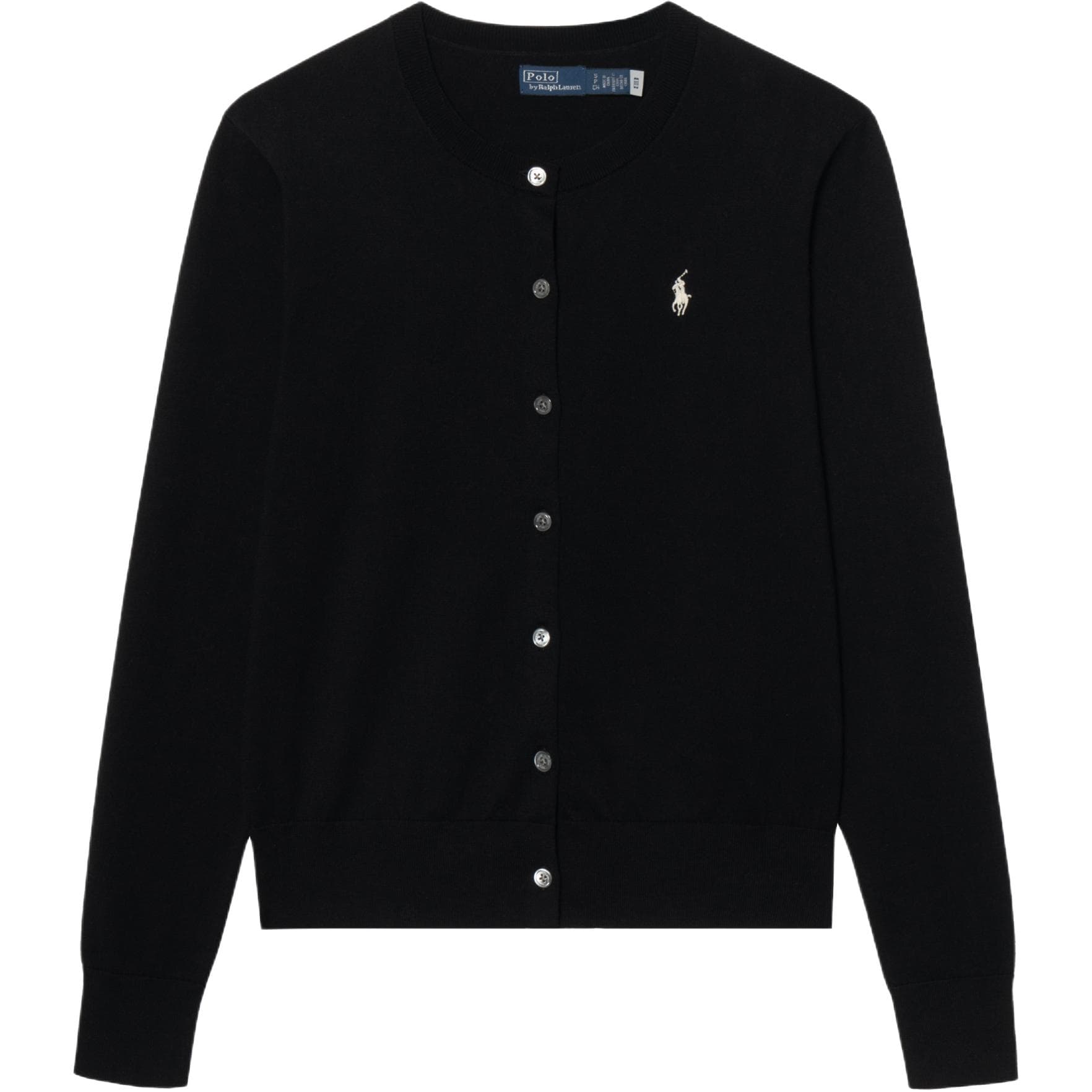 Кофта Polo Ralph Lauren Трикотаж Облегающий Женские Поло Черный - изображение 3