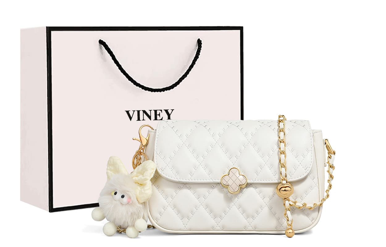 Сумка через плечо VINEY Crossbody сумка Ecru (Брелок включен) Женская - изображение 2