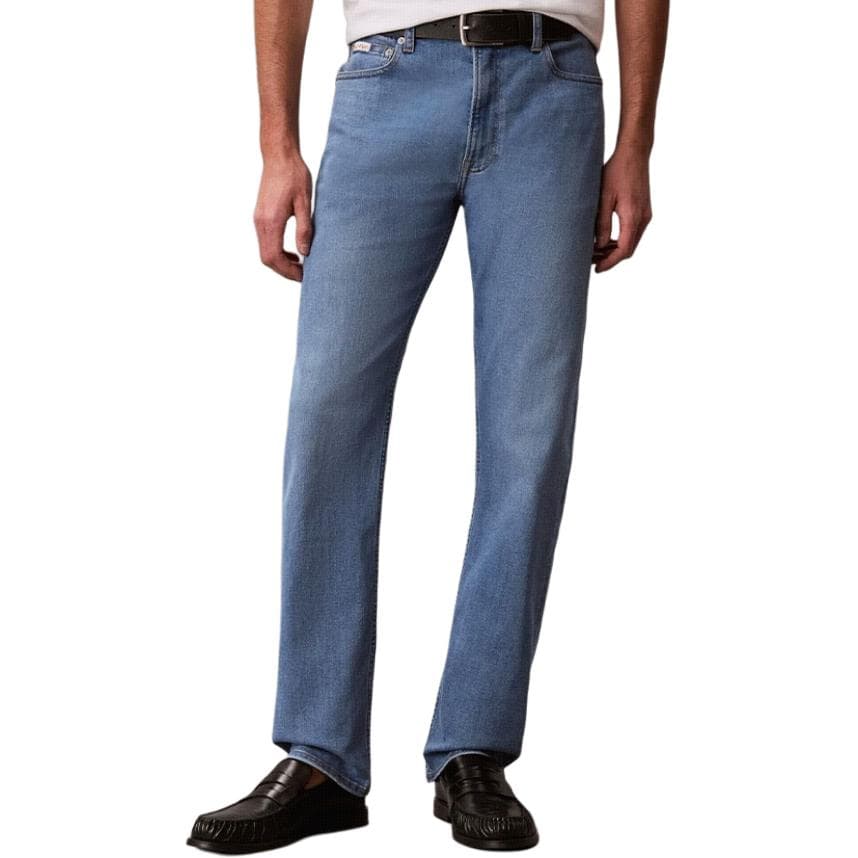 Штаны Calvin Klein Straight Fit UL9 Джинсы Светло-Синие Мужские Джинсы - изображение 3