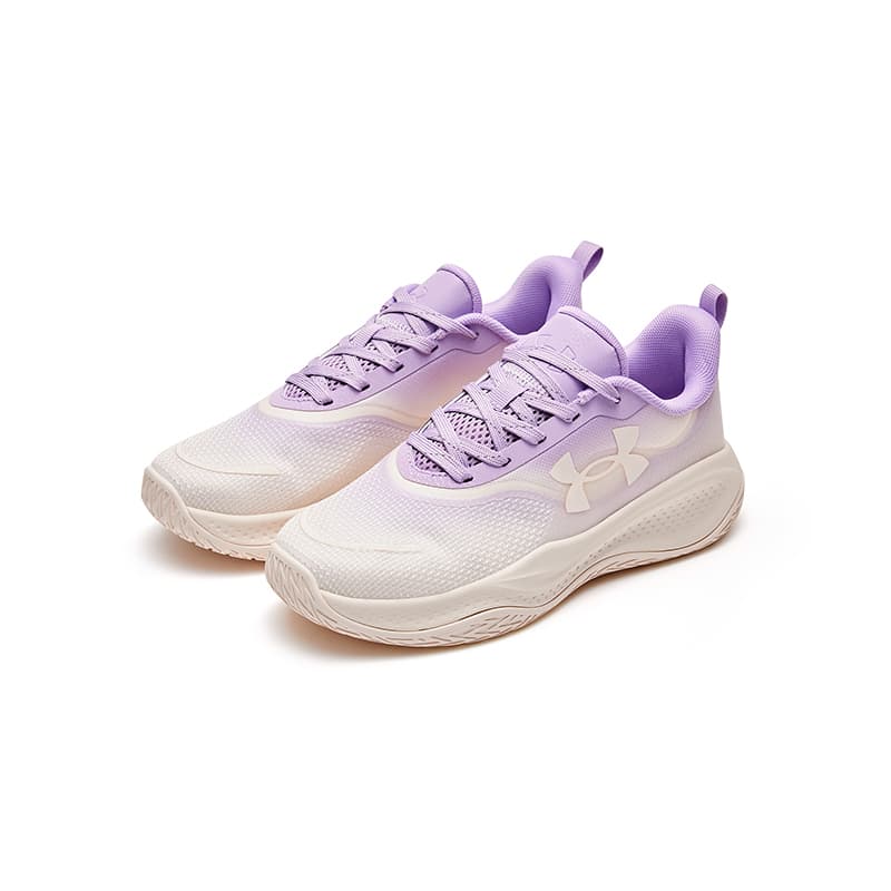 Кроссовки для баскетбола Under Armour Running Collection Детские баскетбольные кроссовки Low Топ Фиолетовый Kids - изображение 2