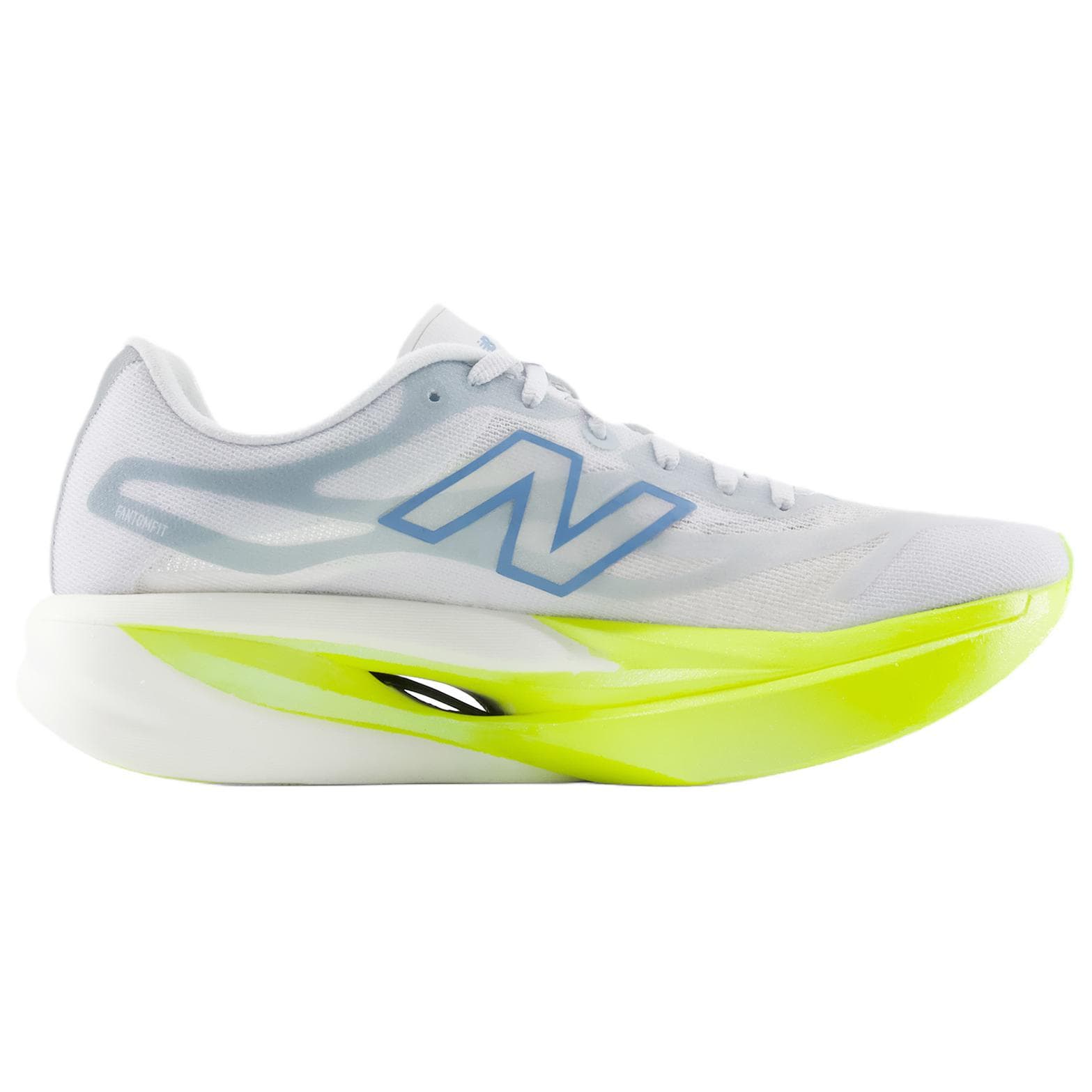 Кроссовки для бега new balance SuperComp Elite v6 Беговые кроссовки Low Топ Светло-серый желтый Женские - изображение 2