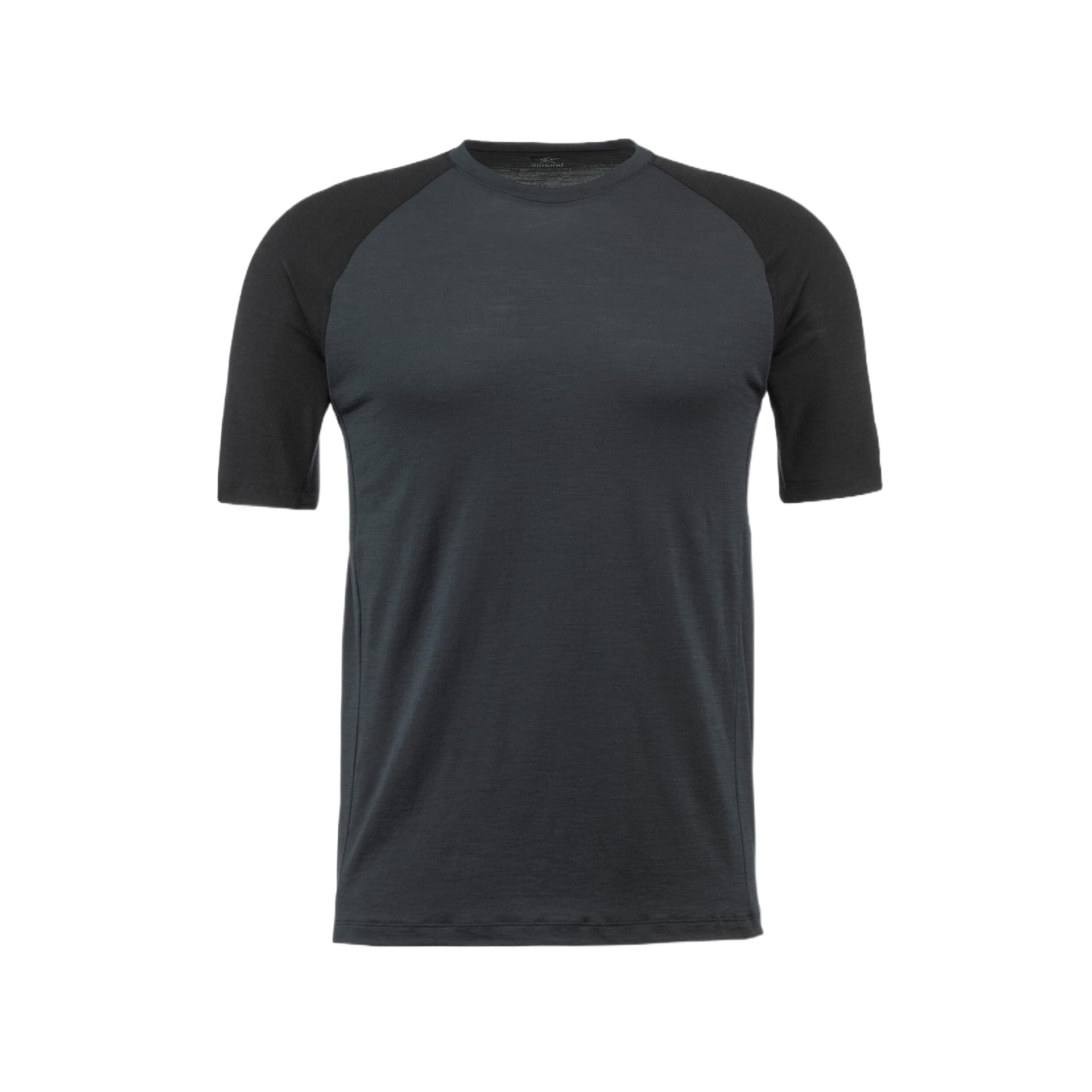 Футболка DECATHLON Графитовый серый Дымчатый черный мужские футболки с коротким рукавом - изображение 1