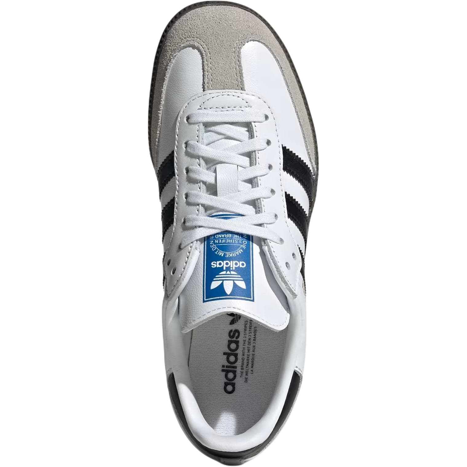 Кроссовки Adidas Originals Samba OG противоскользящая устойчивая к истиранию низкий верх детская обувь для скейтбординга серый - изображение 2