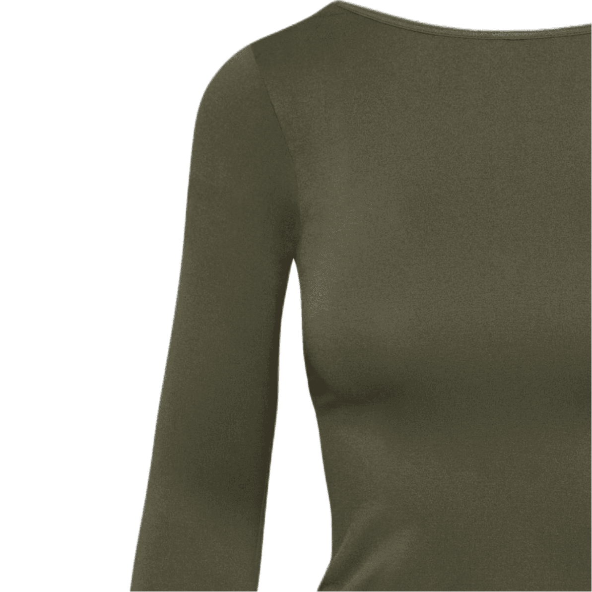 Футболка ARITZIA Стандартная рукавная рубашка T для женщин темно-оливковый темно-оливковый - изображение 4