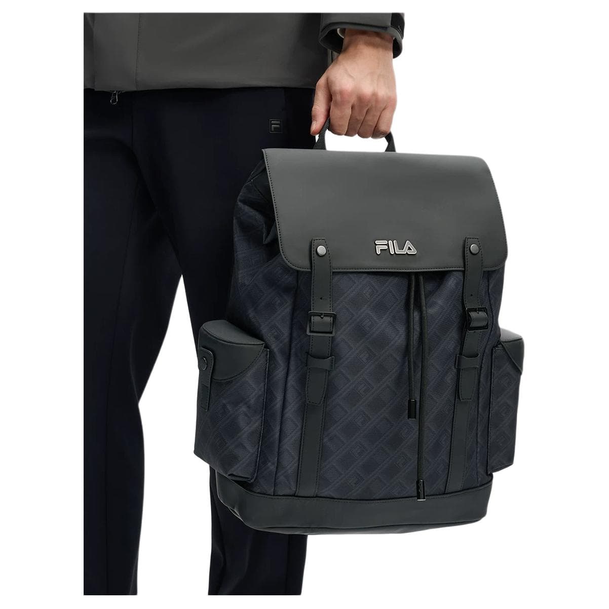 Рюкзак Fila Heritage Ткань ПУ (полиуретан) Рюкзак Мужской Глубокий Черный - изображение 5