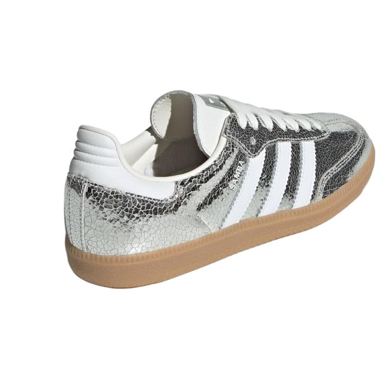 Кроссовки Adidas Originals Samba OG Low Топ Кеды немецкой армии (GAT) Женские Серебряные - изображение 5
