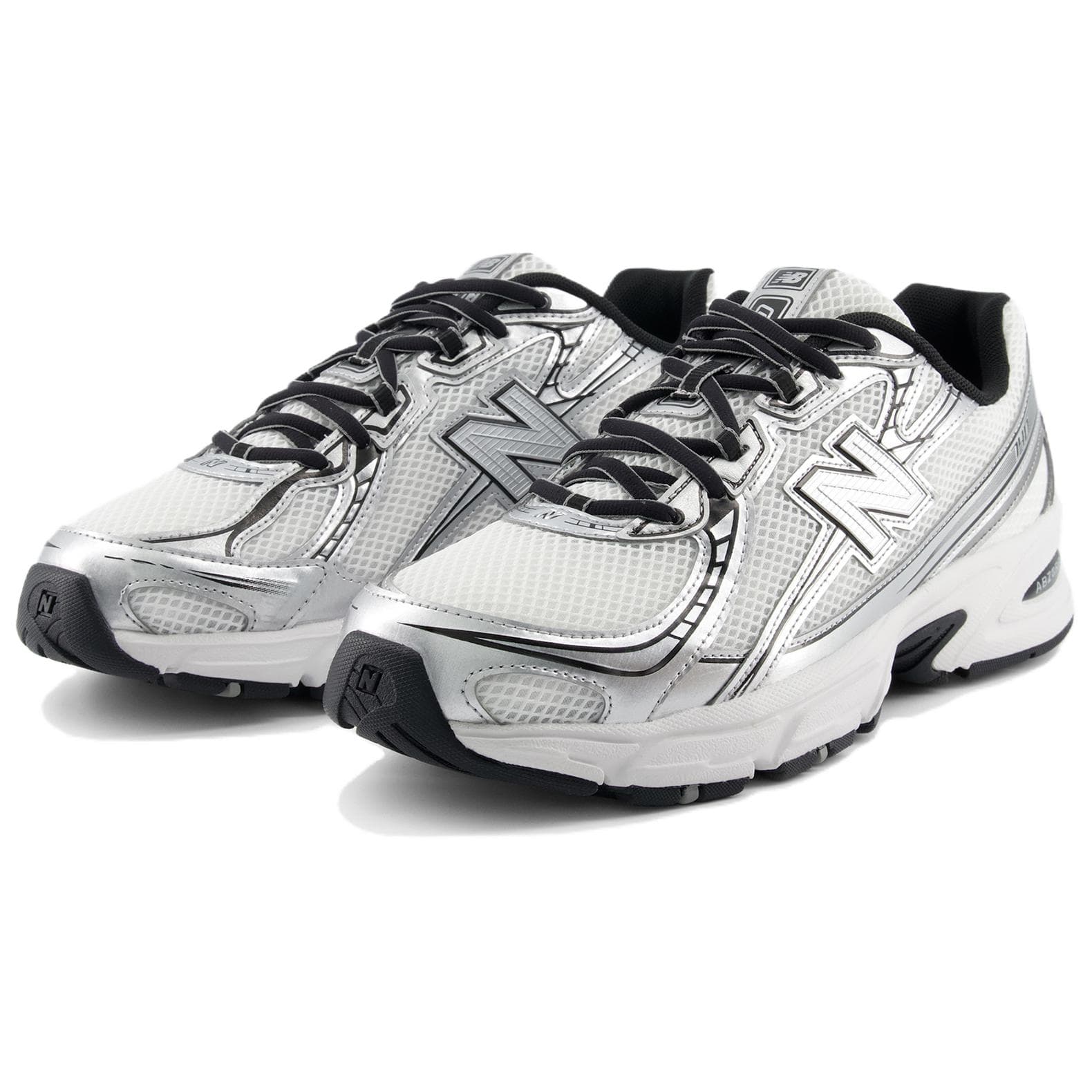 Кроссовки New Balance NB 740 массивные кроссовки низкий топ белый серебряный унисекс - изображение 3