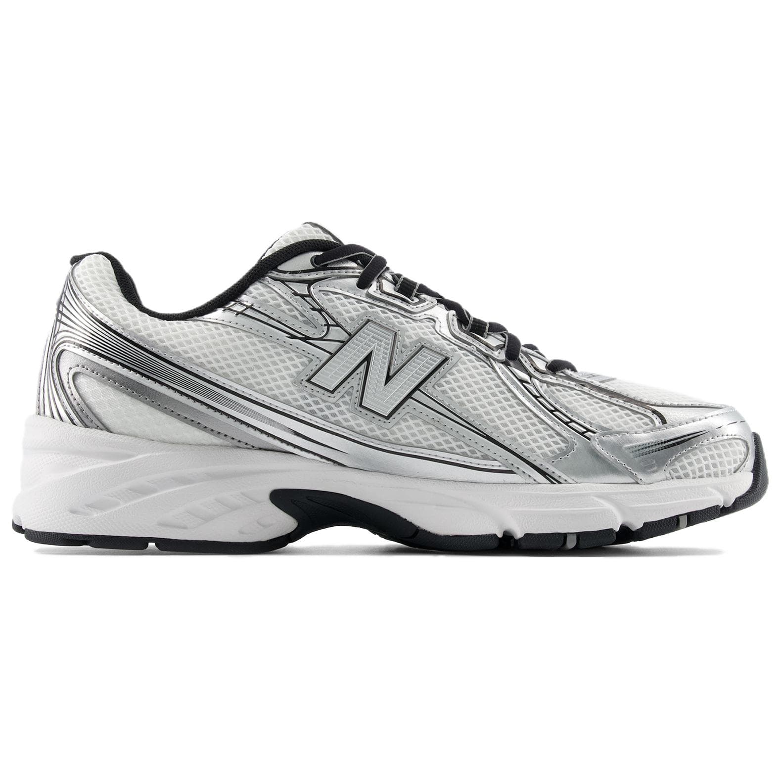 Кроссовки New Balance NB 740 массивные кроссовки низкий топ белый серебряный унисекс - изображение 2