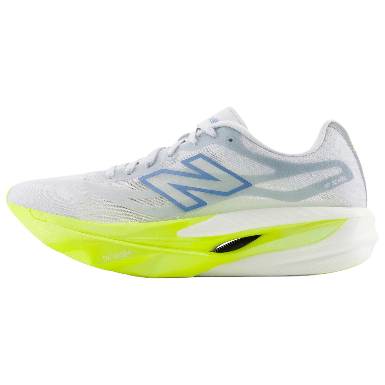 Кроссовки для бега new balance SuperComp Elite v6 Беговые кроссовки Low Топ Светло-серый желтый Женские - изображение 1