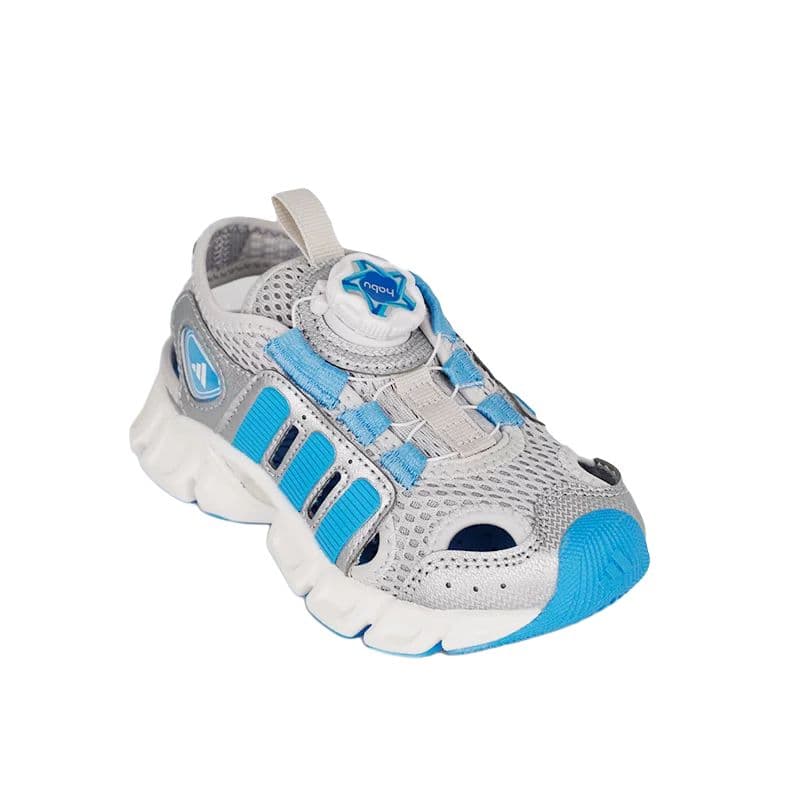 Сандалии Adidas Ткань Low Топ Сандалии Серо-голубой Детский - изображение 3