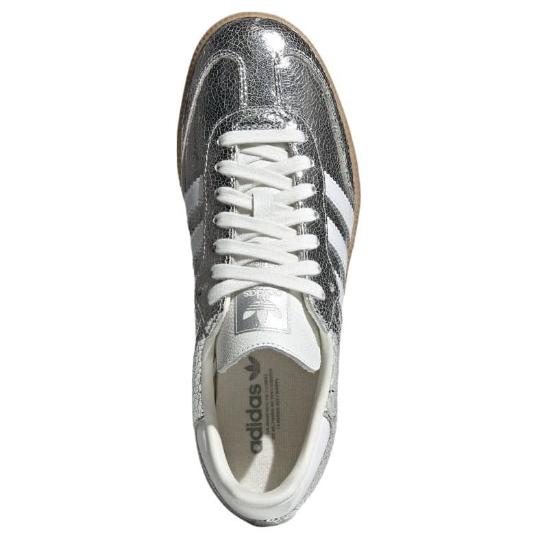 Кроссовки Adidas Originals Samba OG Low Топ Кеды немецкой армии (GAT) Женские Серебряные - изображение 3