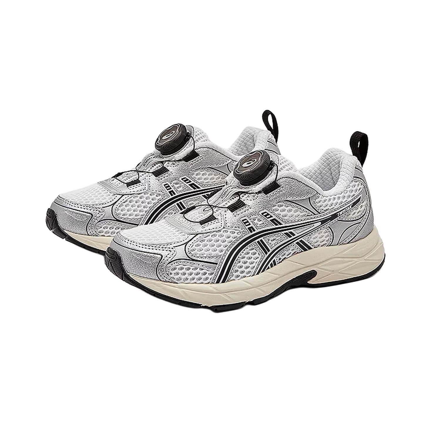 Кроссовки ASICS Contend Low Топ Беговые кроссовки Серый Белый Детский - изображение 3