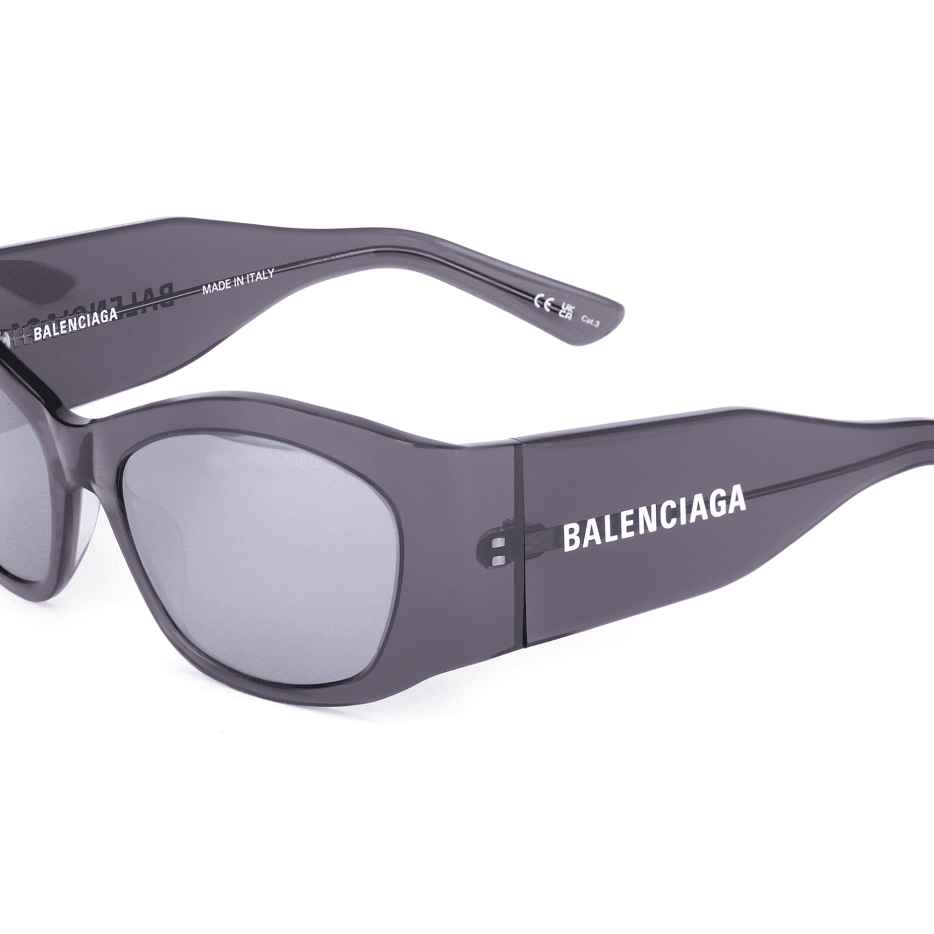 Солнцезащитные очки Balenciaga Ацетатные солнцезащитные очки с узором женские серые - изображение 2
