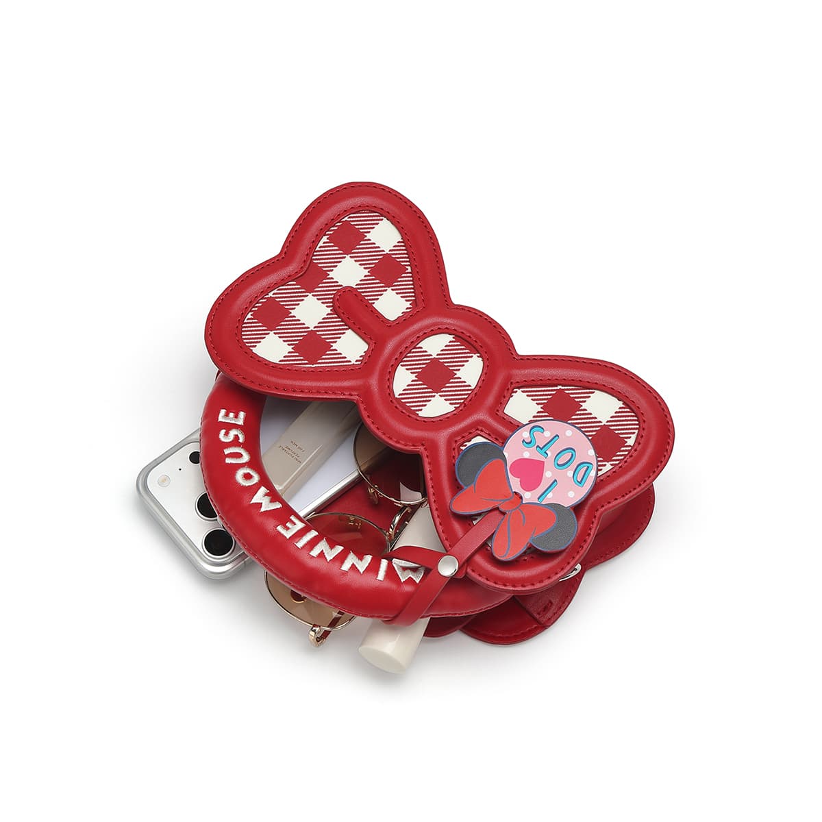 Сумка Disney Minnie Series Сумки Розовый Красный (Брелок Включен) Женские - изображение 4