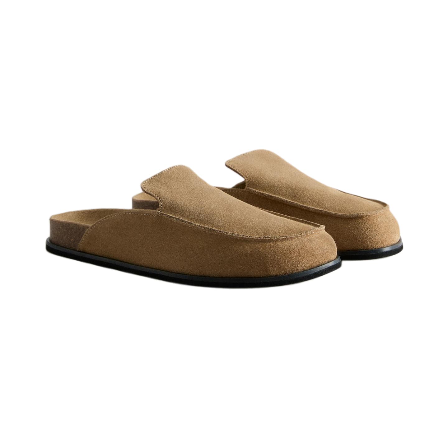 Сандалии ZARA Closed Slippers Taupe Women's - изображение 3