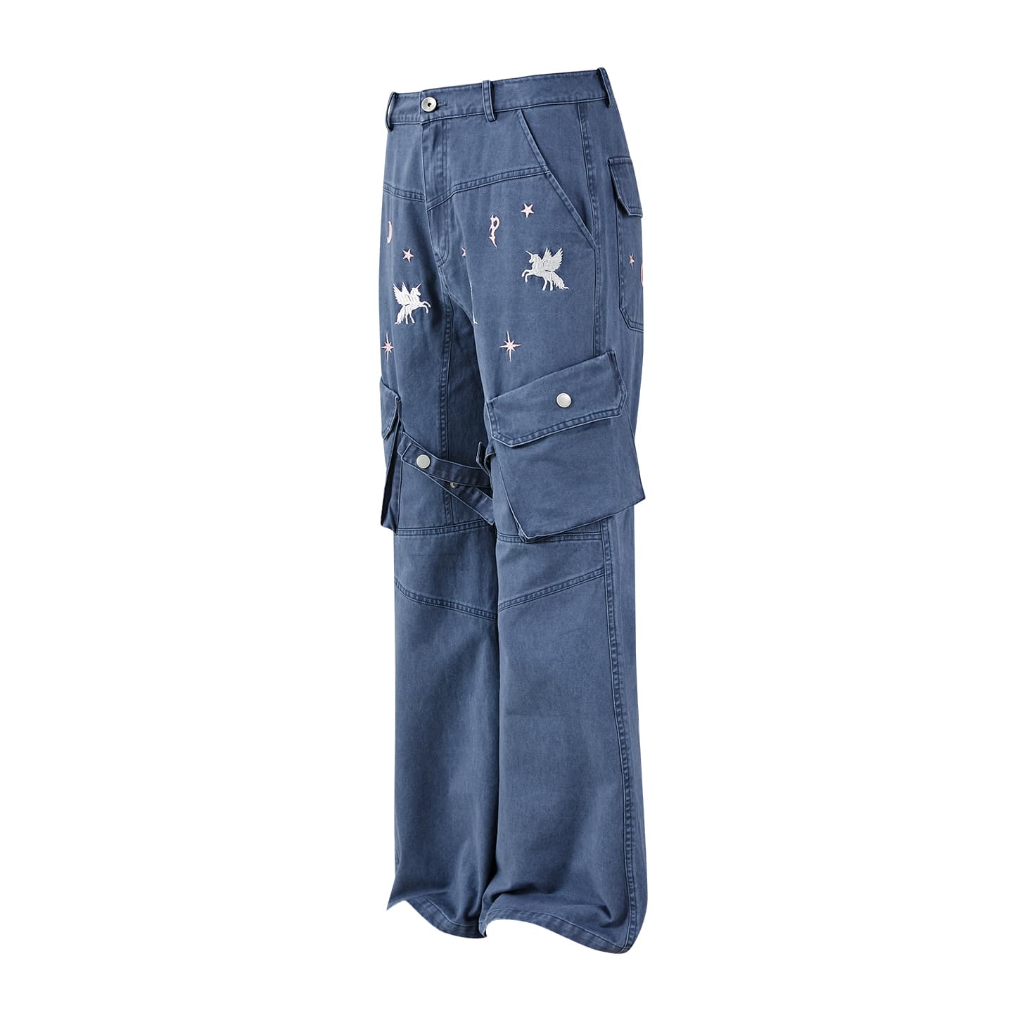 Штаны PASET Blue Unisex Cargo Pants PASET Синий Унисекс Карго Брюки - изображение 2