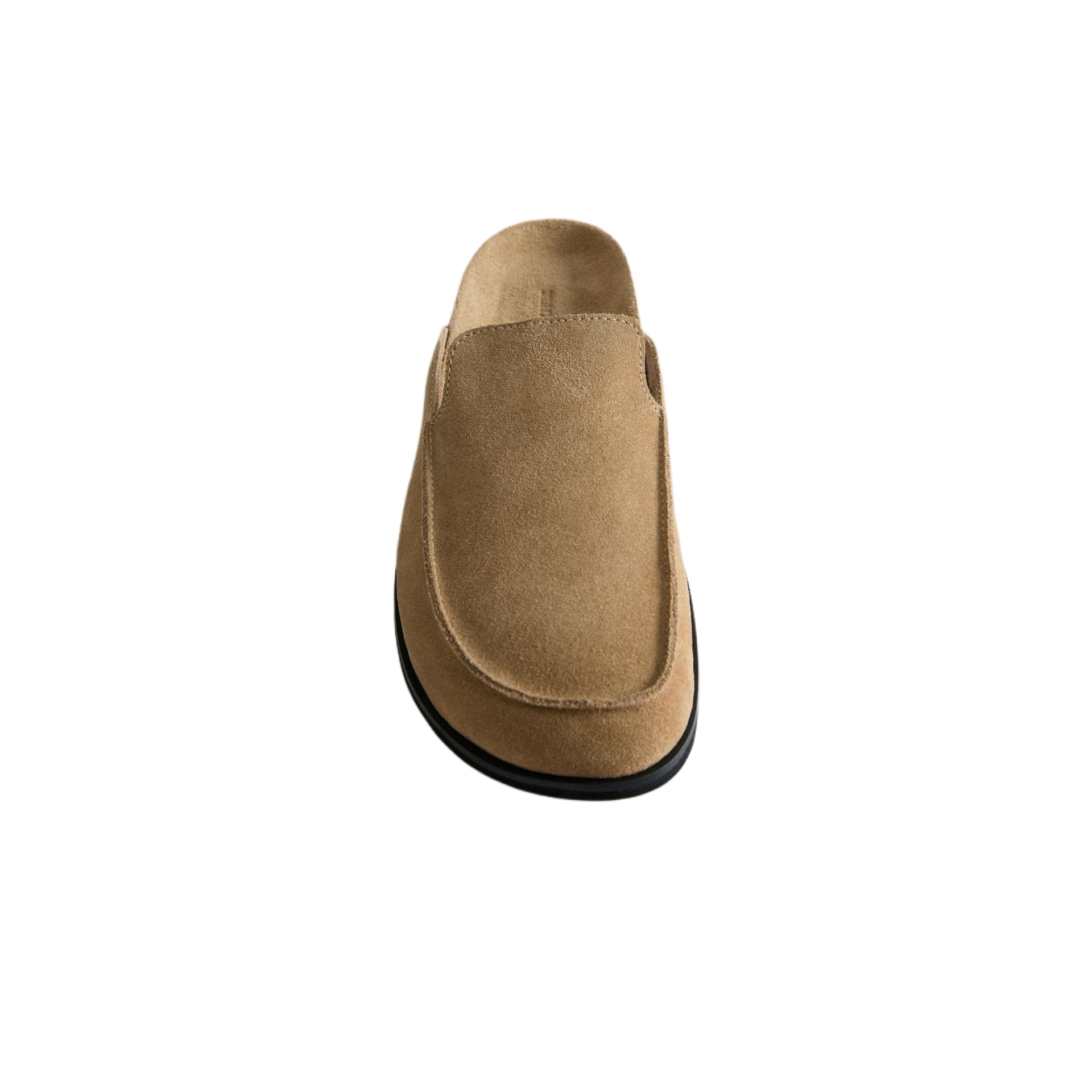 Сандалии ZARA Closed Slippers Taupe Women's - изображение 5