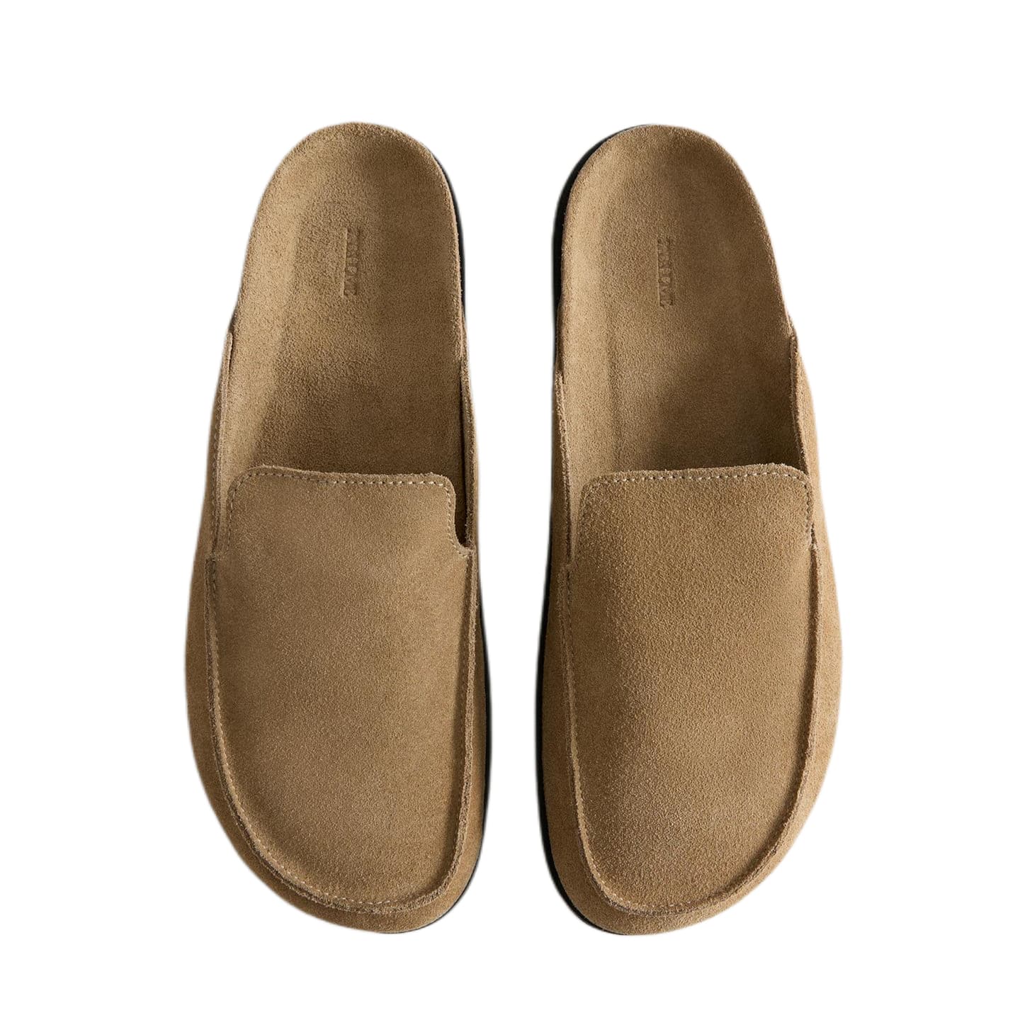 Сандалии ZARA Closed Slippers Taupe Women's - изображение 4
