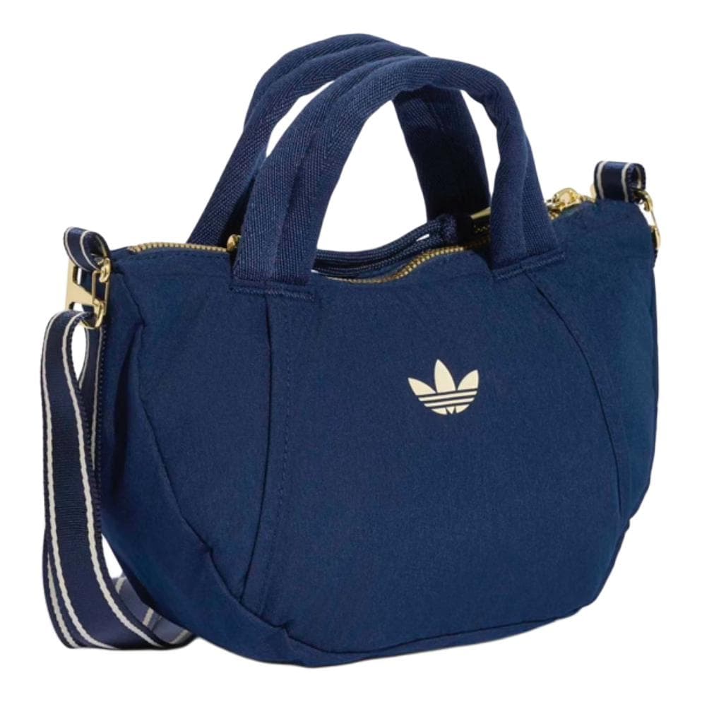 Сумка Adidas Originals Ткань Сумка-круассан Через плечо Сумки Мини-версия Женские Темный индиго - изображение 2