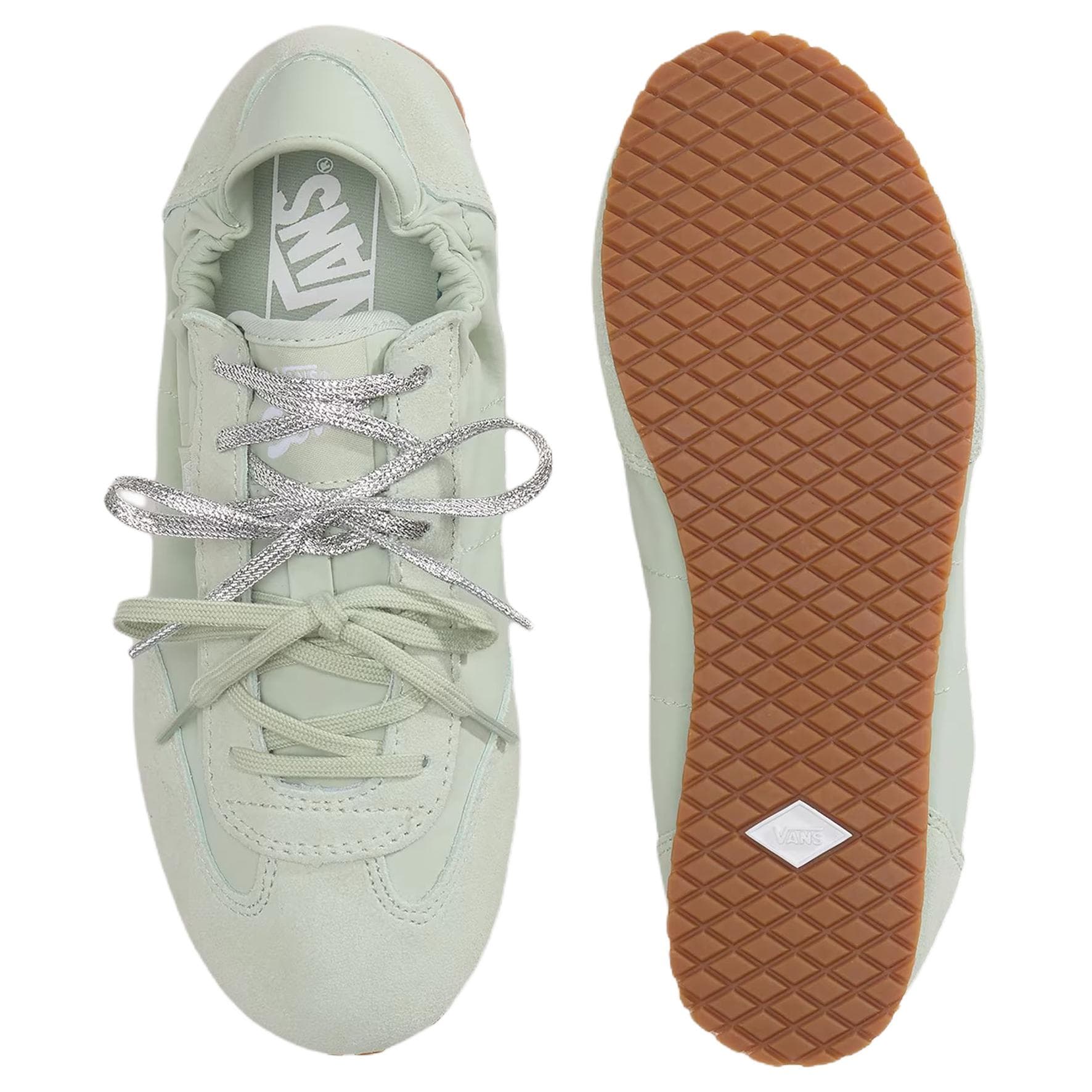 Кроссовки VANS Super Lowpro Повседневная обувь Низкий Топ Зеленый Унисекс - изображение 4