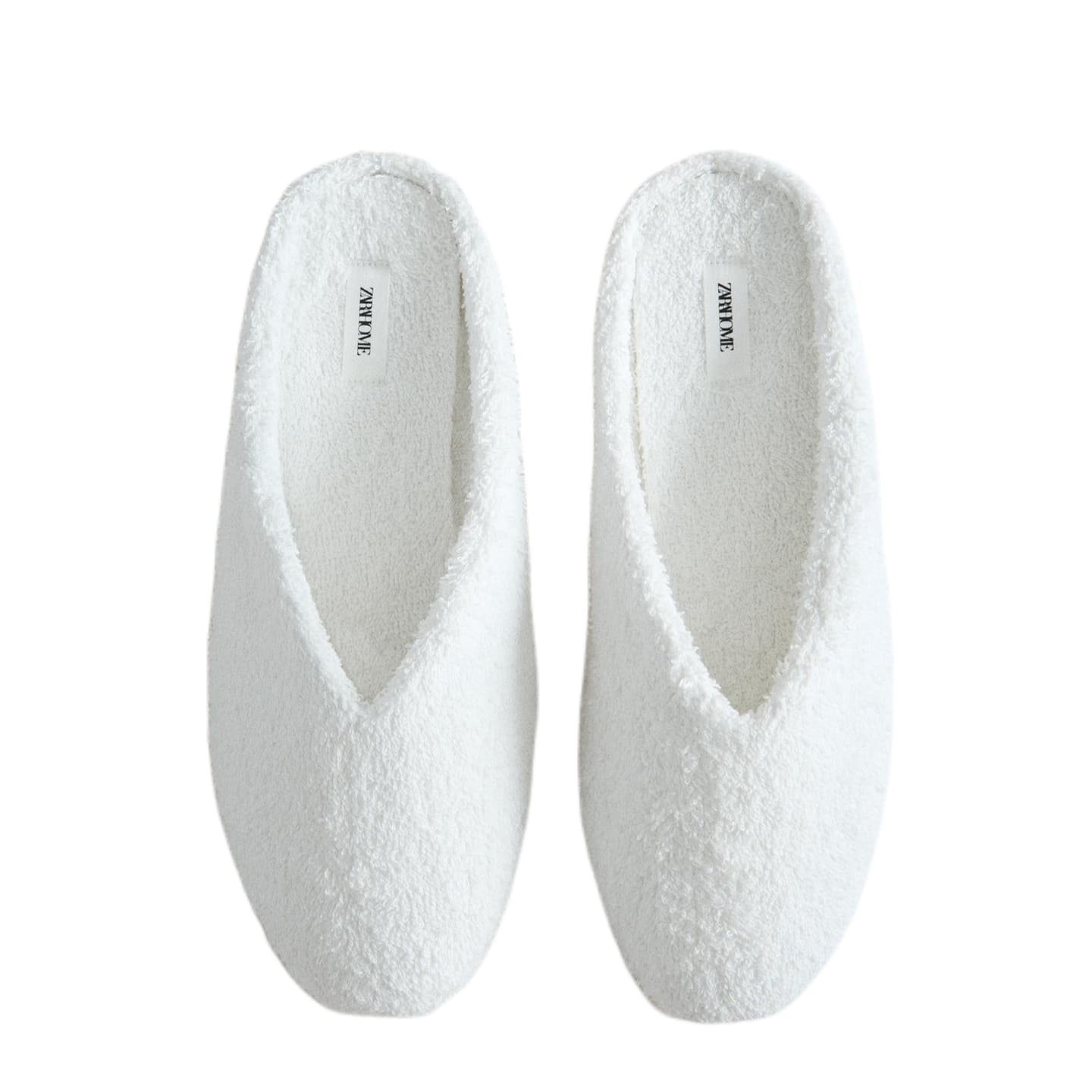 Сандалии ZARA Closed Slippers White Women's - изображение 4