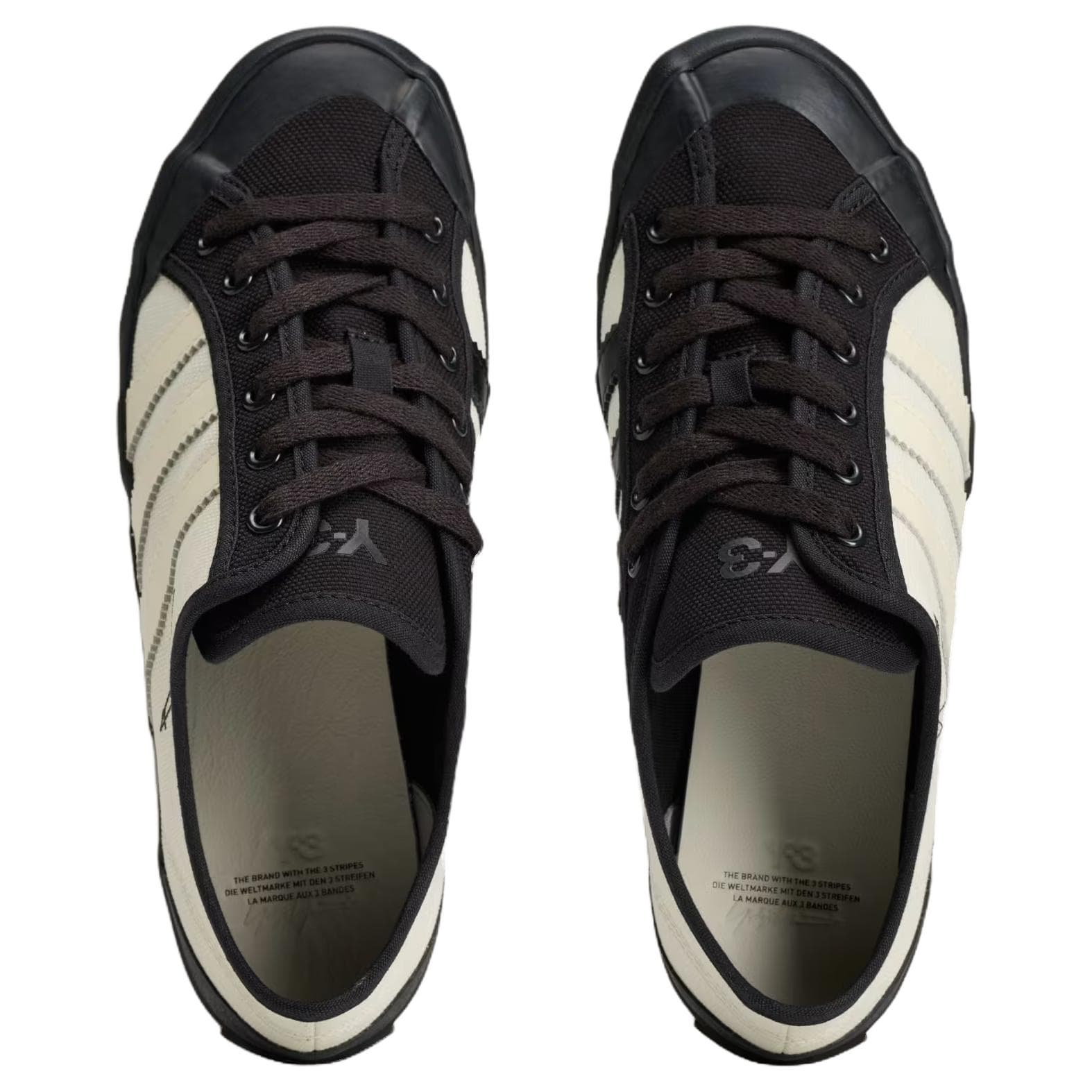 Кроссовки Y 3 Skate Shoes Low Top Черный Белый Унисекс - изображение 5