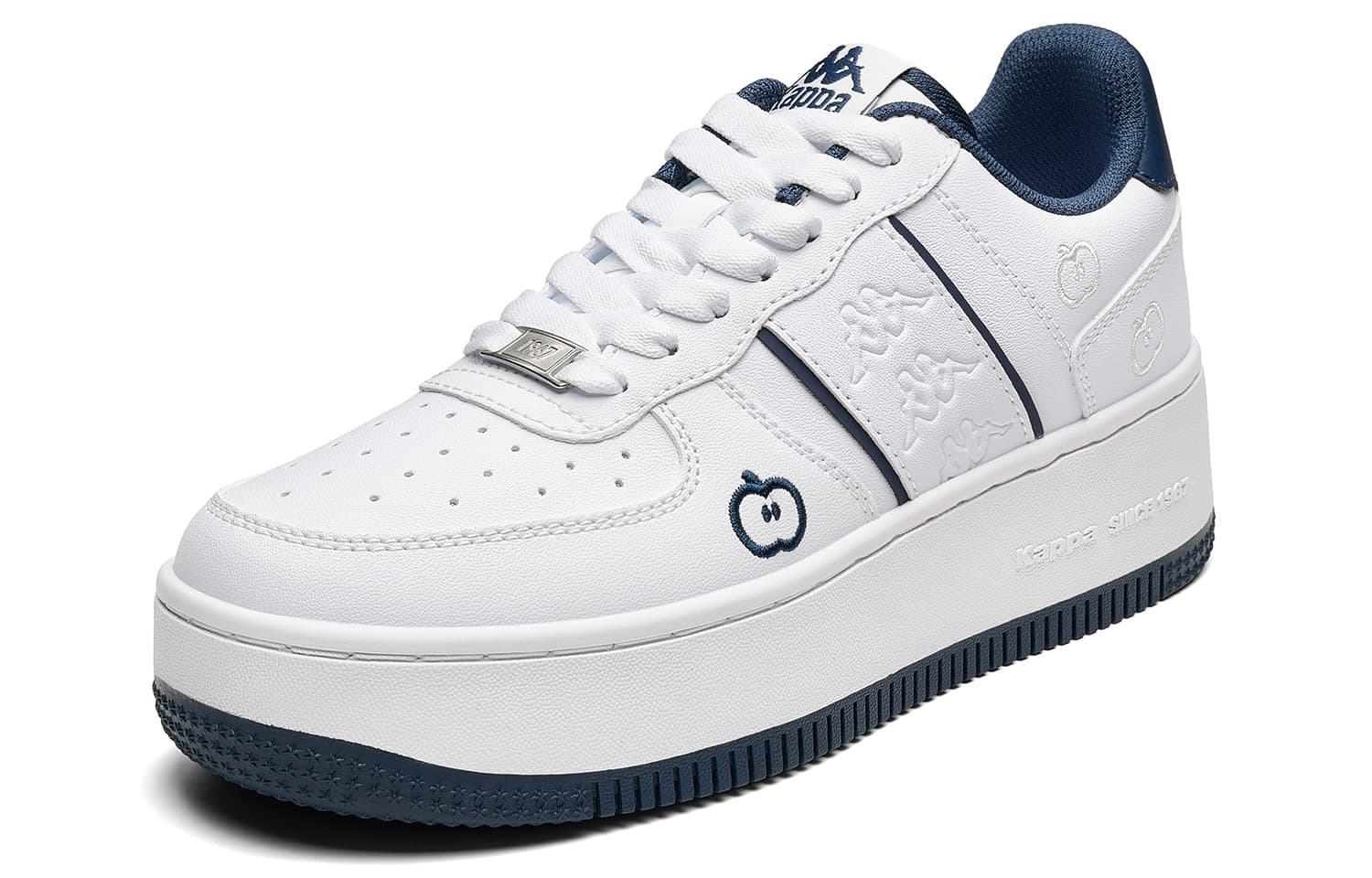 Кроссовки Kappa Jelly Skate Shoes Low Top Classic White Ocean Blue Women's - изображение 3