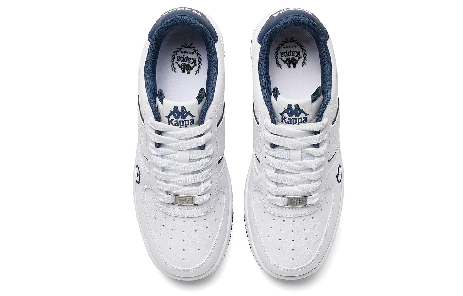 Кроссовки Kappa Jelly Skate Shoes Low Top Classic White Ocean Blue Women's - изображение 4