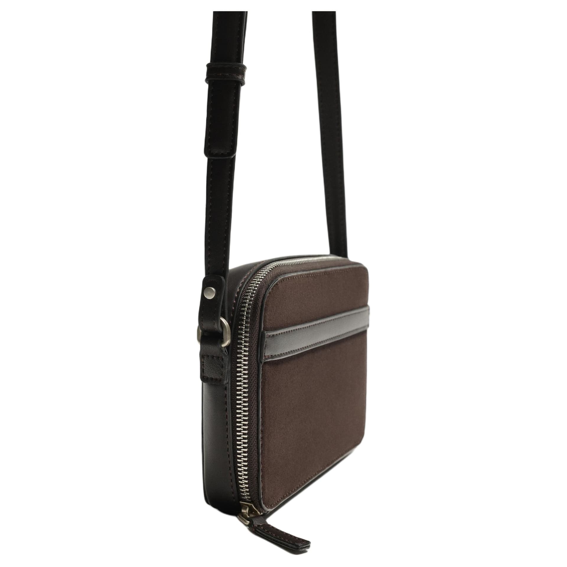 Сумка через плечо ZARA Crossbody Bag Brown Unisex ZARA Сумка через плечо Коричневый Унисекс - изображение 3