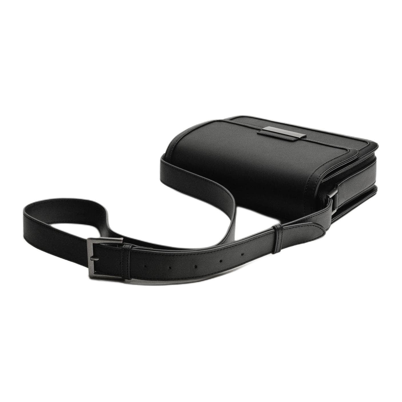 Сумка через плечо ZARA Crossbody Bag Black Women's - изображение 3