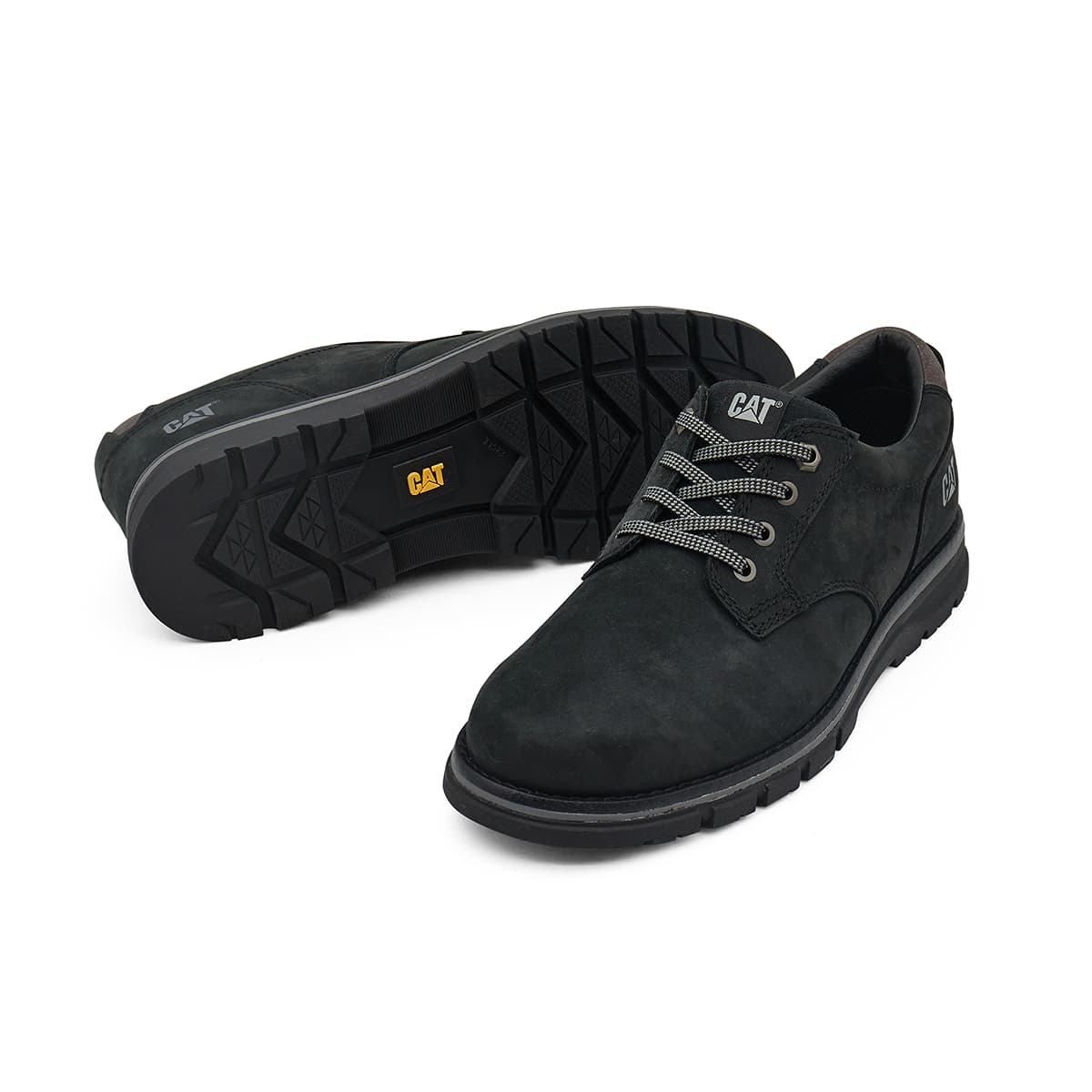 CAT Повседневные кожаные туфли Low Top Черные Мужские - изображение 6
