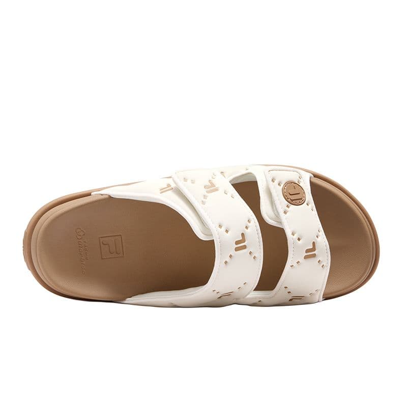 Сандалии FILA FUSION LUCIA DX Рубиновые Тапочки Женские Тофу Белый Индия Коричневый - изображение 6
