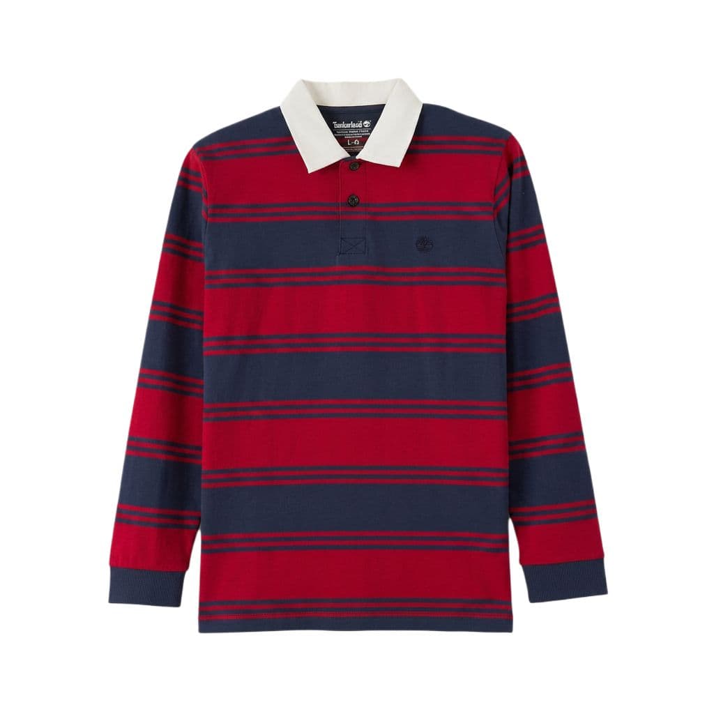 Поло Timberland Red Dark Blue Men's Polo Shirt Тимберленд Красный Темно-синий Мужская Поло - изображение 1